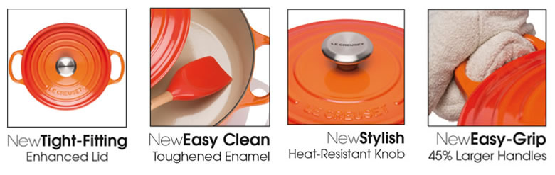 new le creuset signature features
